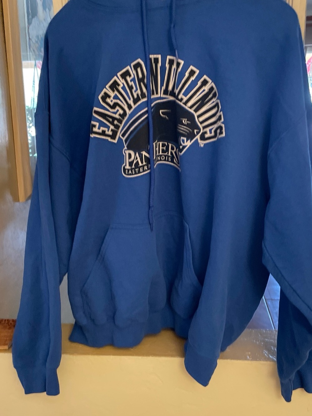 Gildan Royal Blue Hoodie with Size Tag Detail